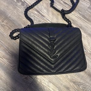 Yves Saint Laurent College Medium in Quilted Leather